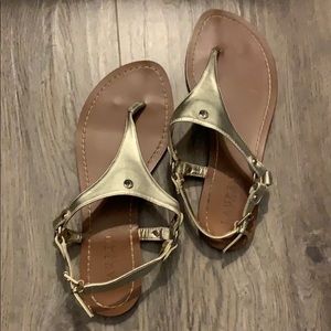 Ralph Lauren Gold Sandals